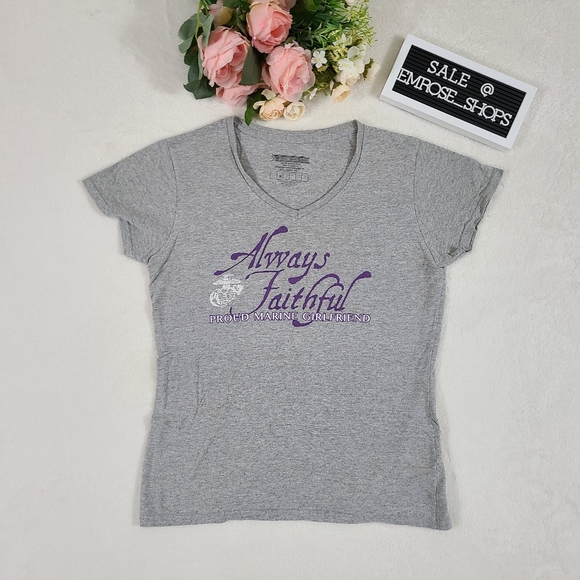 Marine Corps Girlfriend T-Shirt 🌺 - Picture 1 of 1